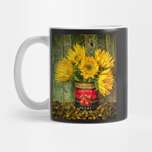 Sunflowers In A Painted Pot Mug